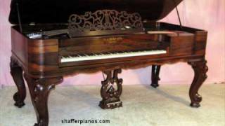 1860 Square Grand Piano Restored  playing Brahms [upl. by Kliment]