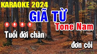 Giã Từ Karaoke Tone Nam  Am  Nhạc Sống Rumba  Trọng Hiếu [upl. by Kandace482]