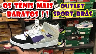 OS TÃŠNIS MAIS BARATOS OUTLET SPORT BRÃS  PUMA SLIP STREAM  PUMA SMASH  ADIDAS  OAKLEY  MIZUNO [upl. by Leyla]