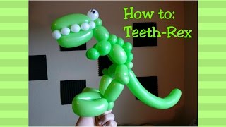 How to Trex balloon with teeth [upl. by Croydon419]