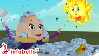 Humpty Dumpty Dont Waste Water  Bengali Rhymes amp Cartoons  Infobells [upl. by Merci]