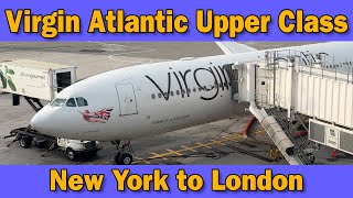 Virgin Atlantic Upper Class  Excellent service from New York to London [upl. by Yelha]