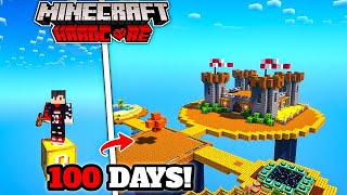 I Survived 100 days on ONE LUCKY GRASS BLOCK in Minecraft Hardcore [upl. by Atrim706]