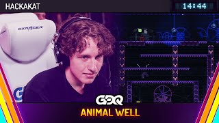 ANIMAL WELL by HackaKat in 1444  Summer Games Done Quick 2024 [upl. by Sirret]