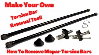 How To Make A Torsion Bar Removal Tool  How To Remove Mopar Torsion Bars [upl. by Nnaegroeg]