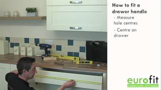 How To Fit A Drawer Handle In A Kitchen [upl. by Ramad]