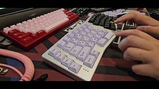 PP vs Alu Plate MX Blacks Neo Ergo GMK foamless [upl. by Terces855]