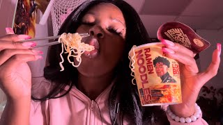 RAP Snack Noodles ASMR MUKBANG [upl. by Ahsat270]