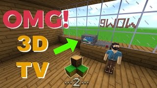 Survivalcraft 2  3D Television  Survivalcraft Furniture [upl. by Ita711]