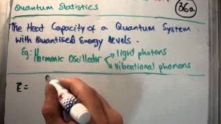 Quantum Statistics 36 b  Heat Capacity of a Harmonic Oscillator System [upl. by Novyar567]