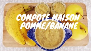 COMPOTE DE POMMEBANANE FACILE ET SANS SUCRE [upl. by Jacie]