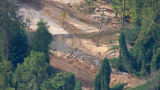 WATCH Washed out roads near Pearsons Falls [upl. by Octavus]