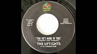 THE UPTIGHTS quotYOU GITS NONE OF THISquot 1970 [upl. by Yborian]