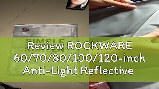 Review ROCKWARE 607080100120inch AntiLight Reflective Projector Screen  Layar Proyektor Terb [upl. by Anilave]