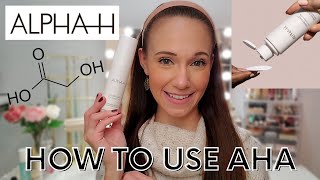 How to Use AHA Chemical Exfoliators  Influenster AlphaH Liquid Gold Review [upl. by Nisaj34]