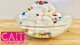 How To Make Snow Cream  Snow Ice Cream Recipe  Cait Straight Up [upl. by Gough]