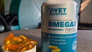 DYET Nutrition Omega 3 Fish Oil Honest Review omega3 [upl. by Chinua]