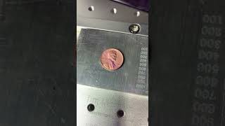 Laser Cleaning Vintage Penny With Cloudray Fiber Laser machine [upl. by Koloski]