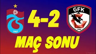 Trabzonspor 42 Gaziantepspor maç sonu goller trabzonspor onuachu [upl. by Hally]