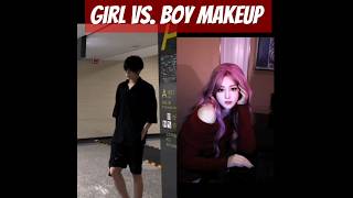 Girl vs boy makeup transformations challenge boy makeup viral shorts [upl. by Ferretti]