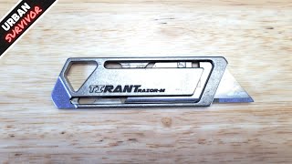 Exceed Designs Tirant Razor M Micro Utility Knife  Titanium EDC Utility Knife [upl. by Anaeel]