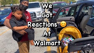 Reborn baby outing reactions at Walmart  Silicone baby  Reborn Dad fake baby [upl. by Un368]