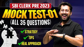 📌 Mock Test  01  All 35 Questions  SBI Clerk Pre 2023  Quant by Aashish Arora 🔥 [upl. by Cash]