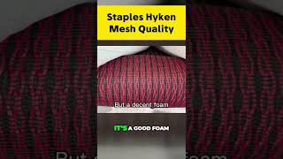 Staples Hyken Chair Mesh Quality [upl. by Mariken637]