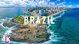 Brazil 4K UHD  Scenic Relaxation Film With Calming Music  4K Video Ultra HD [upl. by Nyrhtak644]