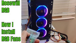 Upgrade Your Setup With Rosewills Colorful Rgb Fan Installation [upl. by Russi]