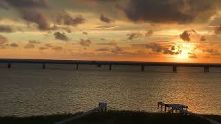 Incredible Sunset on Pamlico Sound  Stunning Colors in Rodanthe NC [upl. by Ellehsem]