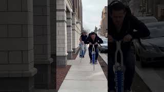 Using pogo sticks for a day is impossible shorts viral pogosticks [upl. by Koetke]