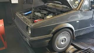 122kws 240nm vw mk1 golf 2l 8v with some upgrades [upl. by Pol347]