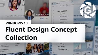 Windows 10 Fluent Design Concept Collection [upl. by Stanway936]