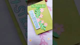 Paper art easy How to make DIY paper sticker box bts easy diy how subscribe [upl. by Sedgewake]