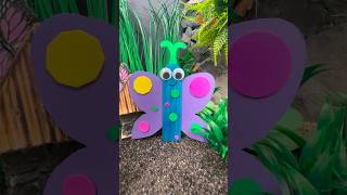 DIY Butterfly Craft for Kids  Easy Ice Cream Popsicle Stick Craft diy craft craftyfun kids [upl. by Washington124]