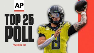 AP Top 25 Poll Released Oregon REMAINS at No 1 Texas AampM ENTERS TOP 10 after WIN over LSU [upl. by Concettina]