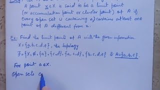 Limit Points In Topology Introduction to topology [upl. by Batha]