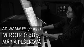 Ad Wammes 1953 Miroir 1989 Mária Plšeková  Organ [upl. by Adahs]