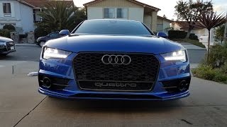 2016 Audi S7 OEM RS7 grille retrofit [upl. by Berhley16]