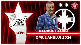 Gigi Becali  OMUL ANULUI Patronul FCSB DISCURS FURIBUND la Super Gala Fanatik 2024 [upl. by Ylurt]