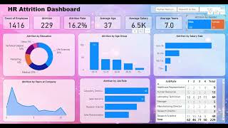 I Will develop HR Attrition Dashboard in Power BI for you [upl. by Needan]