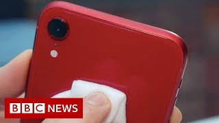 How to clean your smartphone safely  BBC News [upl. by Ahtram]