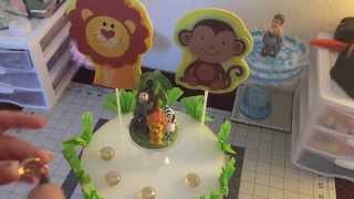 Baby Shower Safari Theme Center Piece DIY [upl. by Ormsby839]