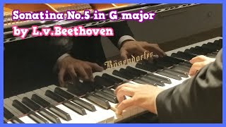 Sonatina No5 in G major Lv Beethoven Sonatine für Klavier GDur Anh5 ZWEI SONATINEN ROMANZE [upl. by Alviani689]