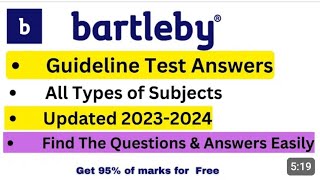 Bartleby Guidelines Test 100 Pass  Bartleby Expert Registration 2023  How to Pass Bartleby test [upl. by Bill]