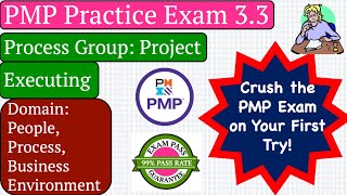 PMP Practice Exam 33 Process Group  Project Executing Domain All [upl. by Sellihca579]