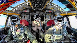 Inside a US B52 Bombers Fly in Russias Backyard  Cockpit amp Battle Station View [upl. by Phebe]