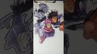 Megumi jujutsu kaisen drawing [upl. by Aneer]