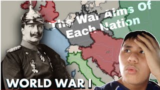 The War Aims of Each Nation in WW1 Part 1  History Learner Reaction [upl. by Ajoop]